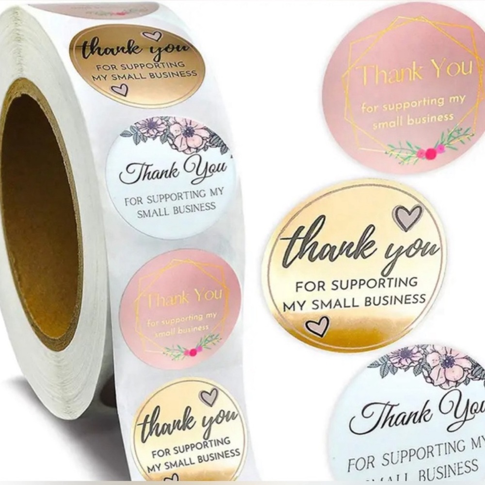 10 assorted poly mailers 10x13 and 10 thank you stickers - Picture 7 of 7
